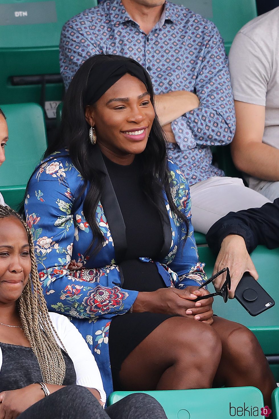 Serena Williams disfruta en París de su embarazo y del Roland Garros