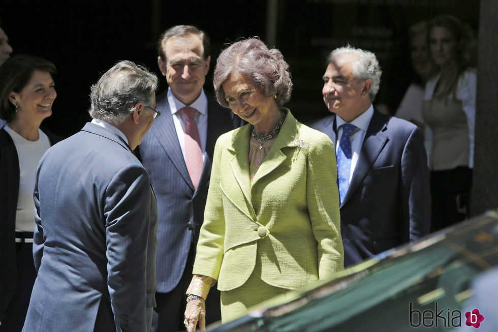 La Reina Sofía tras la entrega de los Premios Fundación Mapfre