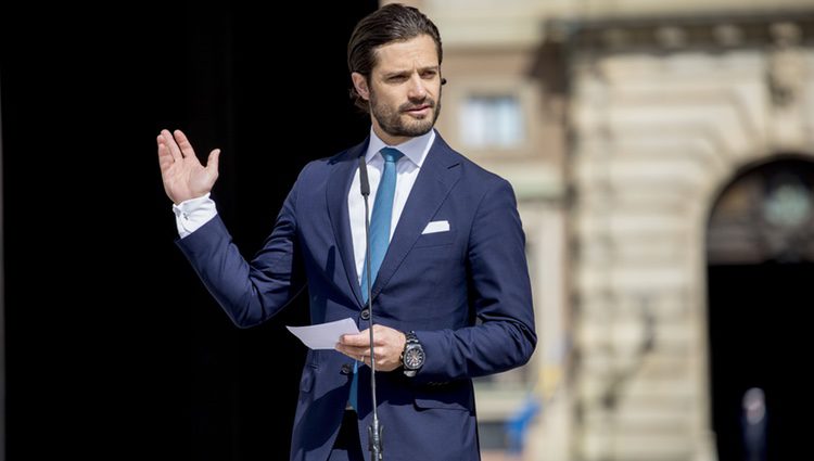 Carlos Felipe de Suecia en la apertura del Palacio Real por el Día Nacional de Suecia 2017