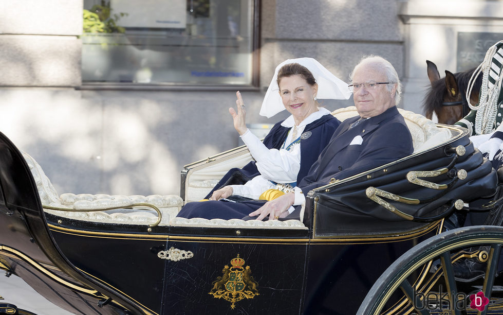 Los Reyes de Suecia en el Día Nacional de Suecia 2017