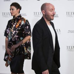 Bárbara Lennie y Diego Postigo en un evento homenaje a Paco Rabanne