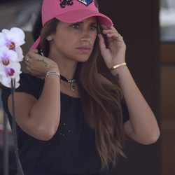 Antonella Roccuzzo llegando al puerto de Ibiza