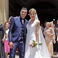 José Antonio Reyes y Noelia López el día de su boda