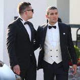 Mateo Kovacic con un amigo el día de su boda