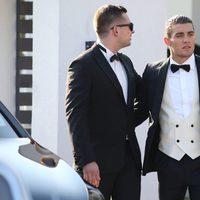 Mateo Kovacic con un amigo el día de su boda