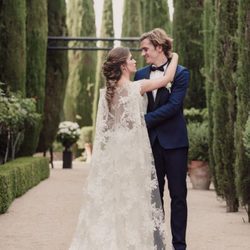 Antoine Griezmann y Erika Chperena recién casados