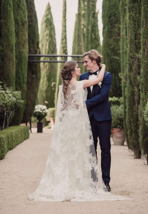 Antoine Griezmann y Erika Chperena recién casados