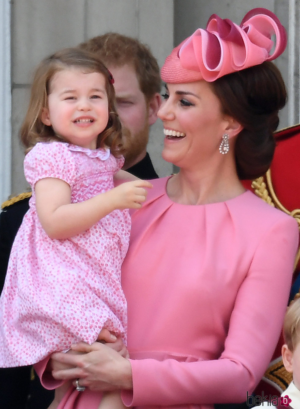 Kate Middleton y la Princesa Carlota en la tradicional Trooping the Colour