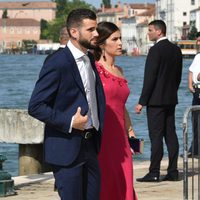 Nacho Fernández y María Cortés en la boda de Campello y Morata