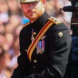 El Príncipe Harry en la tradicional Trooping The Colour