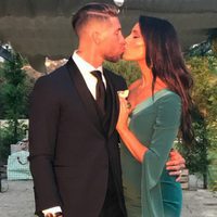 Pilar Rubio y Sergio Ramos en la boda de Lucas Vázquez