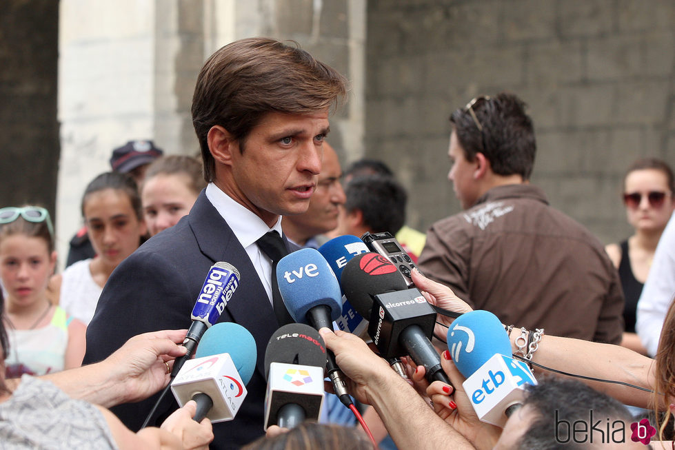 Julián López 'El Juli' en el funeral del torero Iván Fandiño