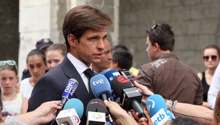 Julián López 'El Juli' en el funeral del torero Iván Fandiño