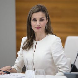 La Reina Letizia en el Museo del Prado celebrando 3 año de reinado