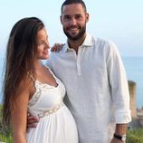 Malena Costa y Mario Suárez el día de su boda sorpresa en Mallorca