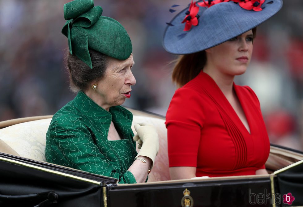 La Princesa Ana y la Princesa Eugenia en Ascot 2017