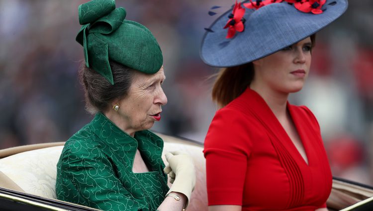 La Princesa Ana y la Princesa Eugenia en Ascot 2017