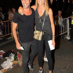 Laura Sánchez y David Ascanio llegando al concierto de Alejandro Sanz 'Más es más' en Madrid