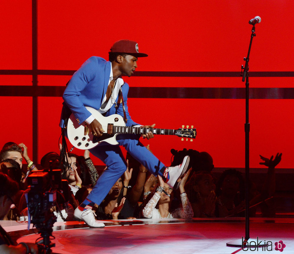 Roman Gian Arthur en el escenario de los premios BET 2017