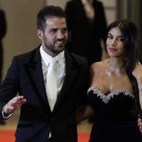 Cesc Fàbregas y Daniella Seeman en la boda de Leo Messi y Antonella Roccuzzo