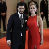 Luis Suárez y Sofía Balbi en la boda de Leo Messi y Antonella Roccuzzo