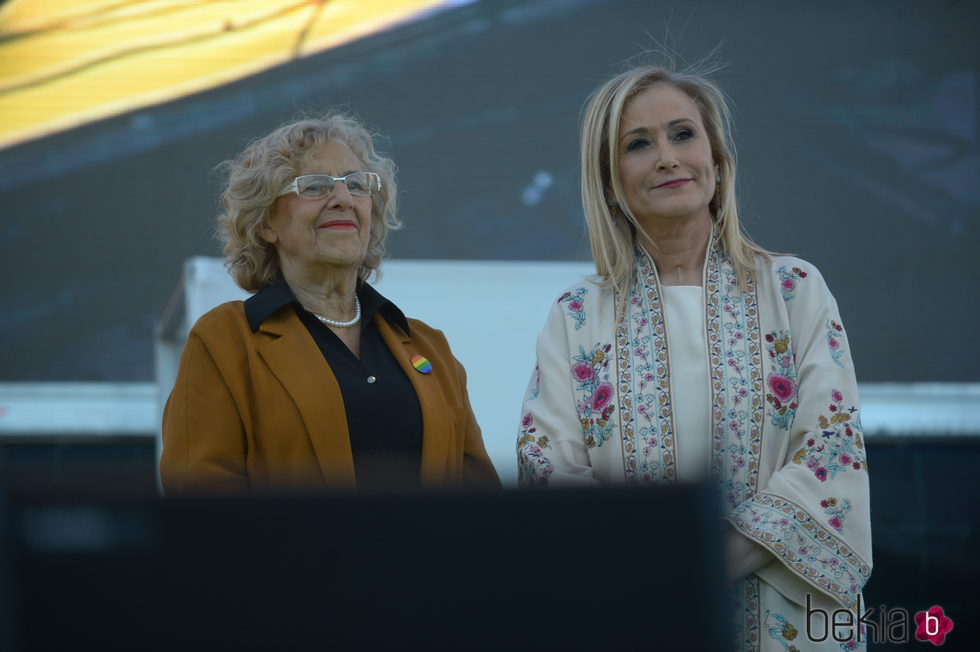 Manuela Carmena y Cristina Cifuentes en World Pride 2017