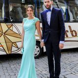 Helen Lindes y Rudy Fernández en la boda de Sergio Llul y Almudena Cánovas