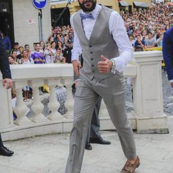 Ricky Rubio en la boda de Sergio Llul y Almudena Cánovas