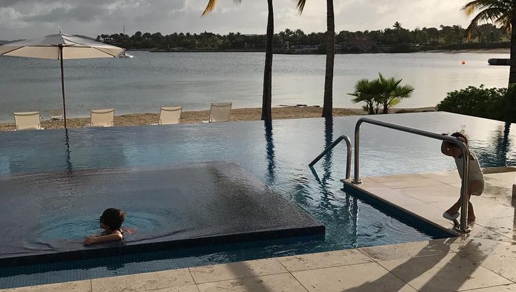 Thiago y Mateo en la luna de miel de sus padres Leo Messi y Antonella Roccuzzo