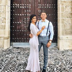 Lola Ortiz junto a su nuevo novio Javier Luís Gonzalez