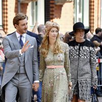 Pierre Casiraghi, Beatrice Borromeo y Carlota Casiraghi en la boda Ernst August de Hannover y Ekaterina Malysheva