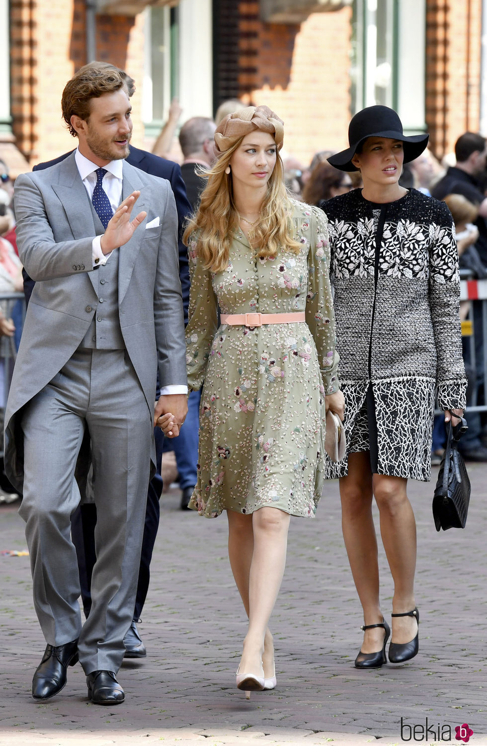 Pierre Casiraghi, Beatrice Borromeo y Carlota Casiraghi en la boda Ernst August de Hannover y Ekaterina Malysheva