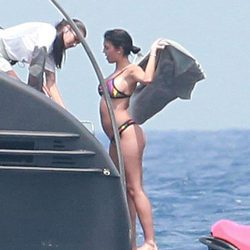 Georgina Rodríguez luciendo palmito en Ibiza