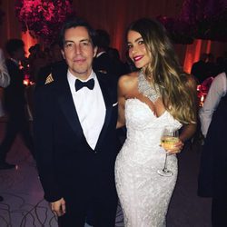 Sofía Vergara luciendo su cuarto vestido de boda