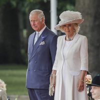 El Príncipe de Gales y la Duquesa de Cornualles en la ceremonia de bienvenida a los Reyes Felipe y Letizia por su Viaje de Estado a Reino Unido