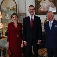 Los Reyes Felipe y Letizia con el Príncipe Carlos y Camilla Parker en Clarence House en su Viaje de Estado a Reino Unido