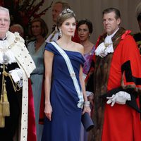 La Reina Letizia en la cena de gala en su honor en Guildhall