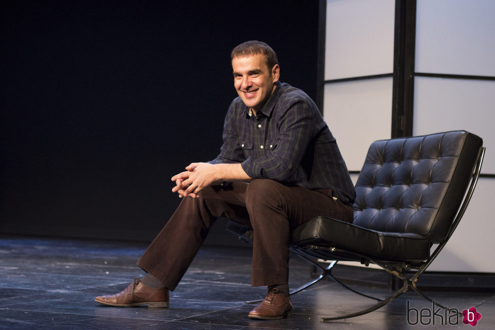 Luis Merlo en la presentación de la obra de teatro 'El Crédito'