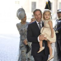 Chris O'Neill con su hija Leonor de Suecia en el 40 cumpleaños de Victoria de Suecia