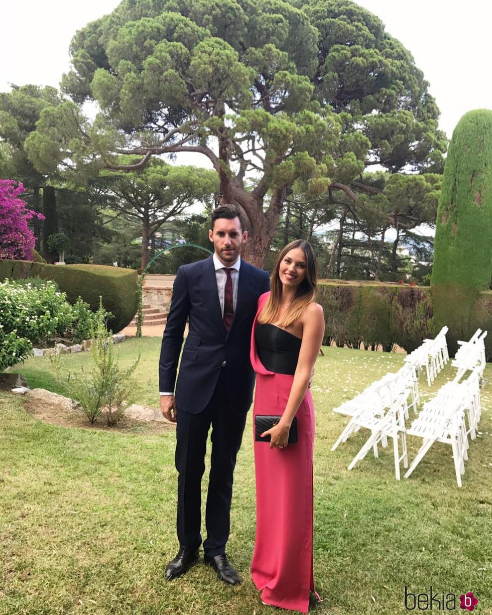 Helen Lindes y Rudy Fernández en la boda de Canco Rodríguez