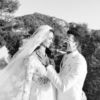 Dani Alves y Joana Sanz el día de su boda