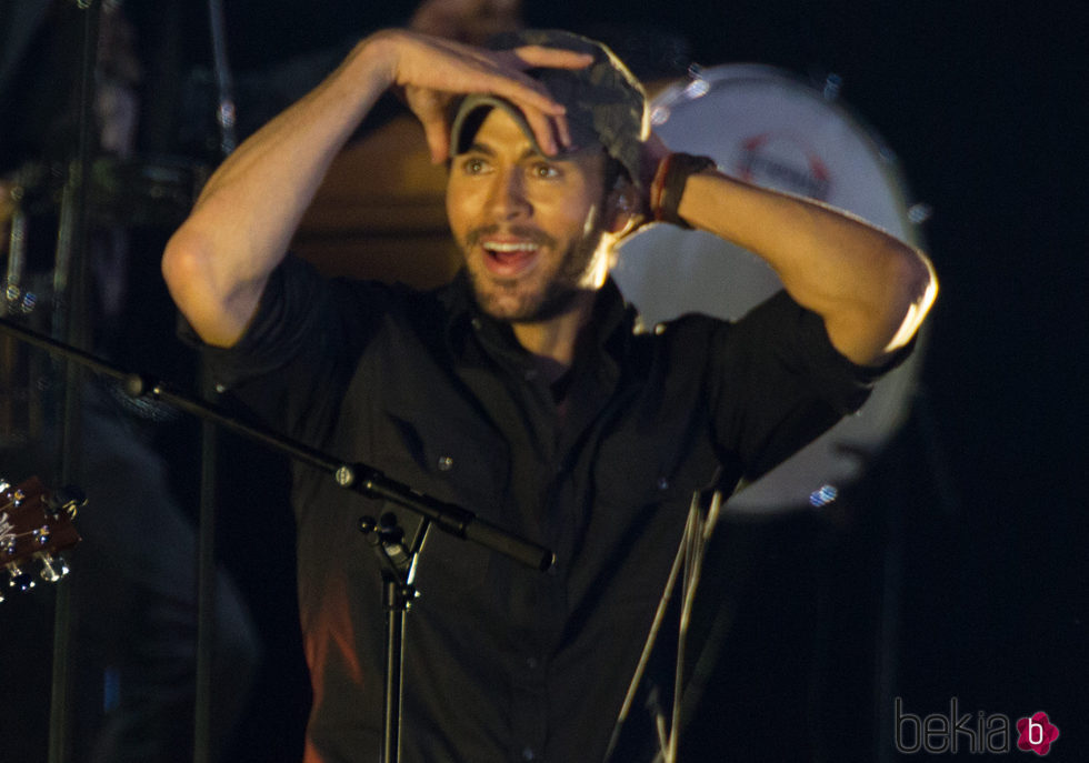 Enrique Iglesias durante su concierto en Santander