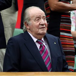 El Rey Juan Carlos en la final femenina de Wimbledon 2017