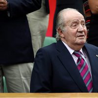 El Rey Juan Carlos en la final femenina de Wimbledon 2017