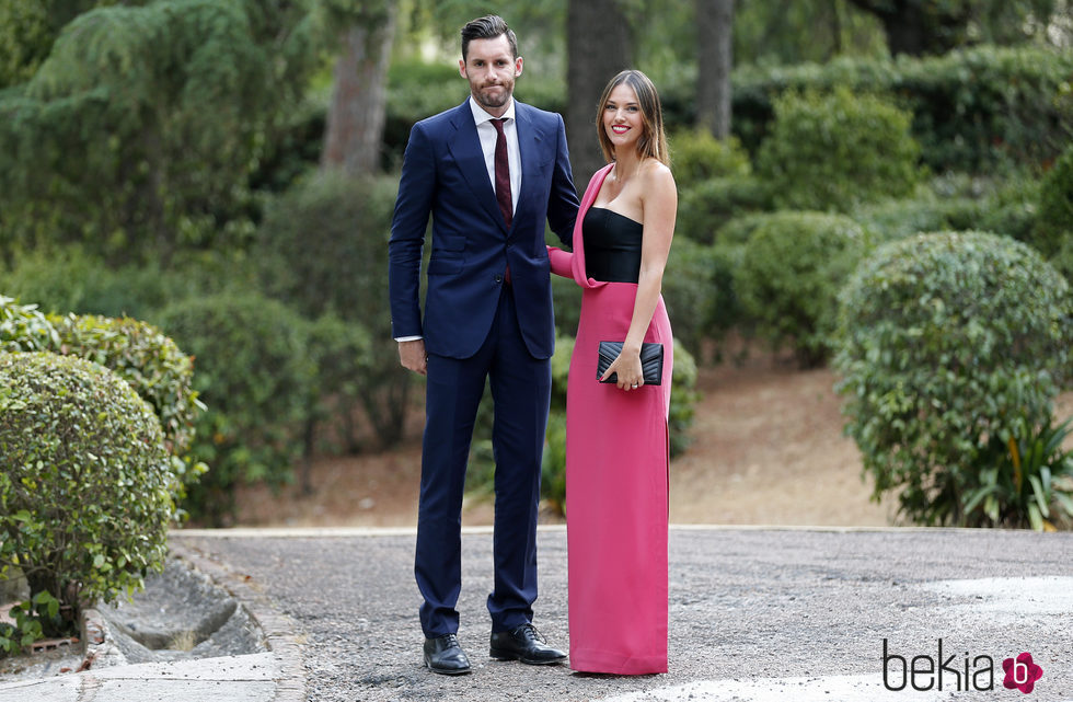 Helen lindes y Rudy Fernández en la boda de su amigo Canco Rodríguez