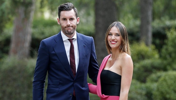 Helen lindes y Rudy Fernández en la boda de su amigo Canco Rodríguez