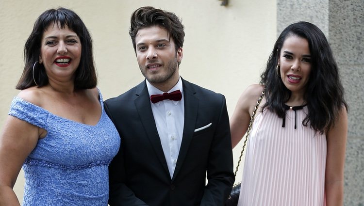 Blas Cantó, Yolanda Ramos y Beatriz Luengo en la boda de Canco Rodríguez