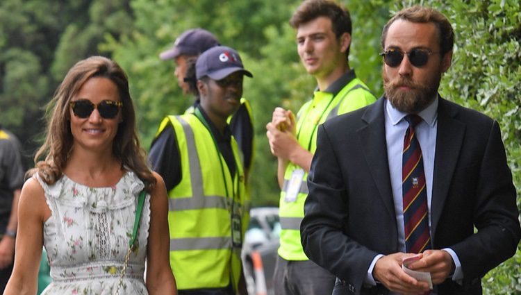 Pippa Middleton y James Middleton en la final masculina de Wimbledon 2017