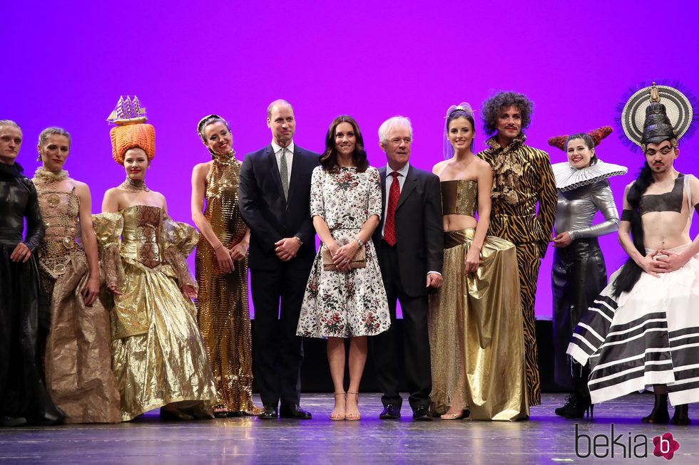 Los Duques de Cambridge en el Gdansk Shakespeare Theatre