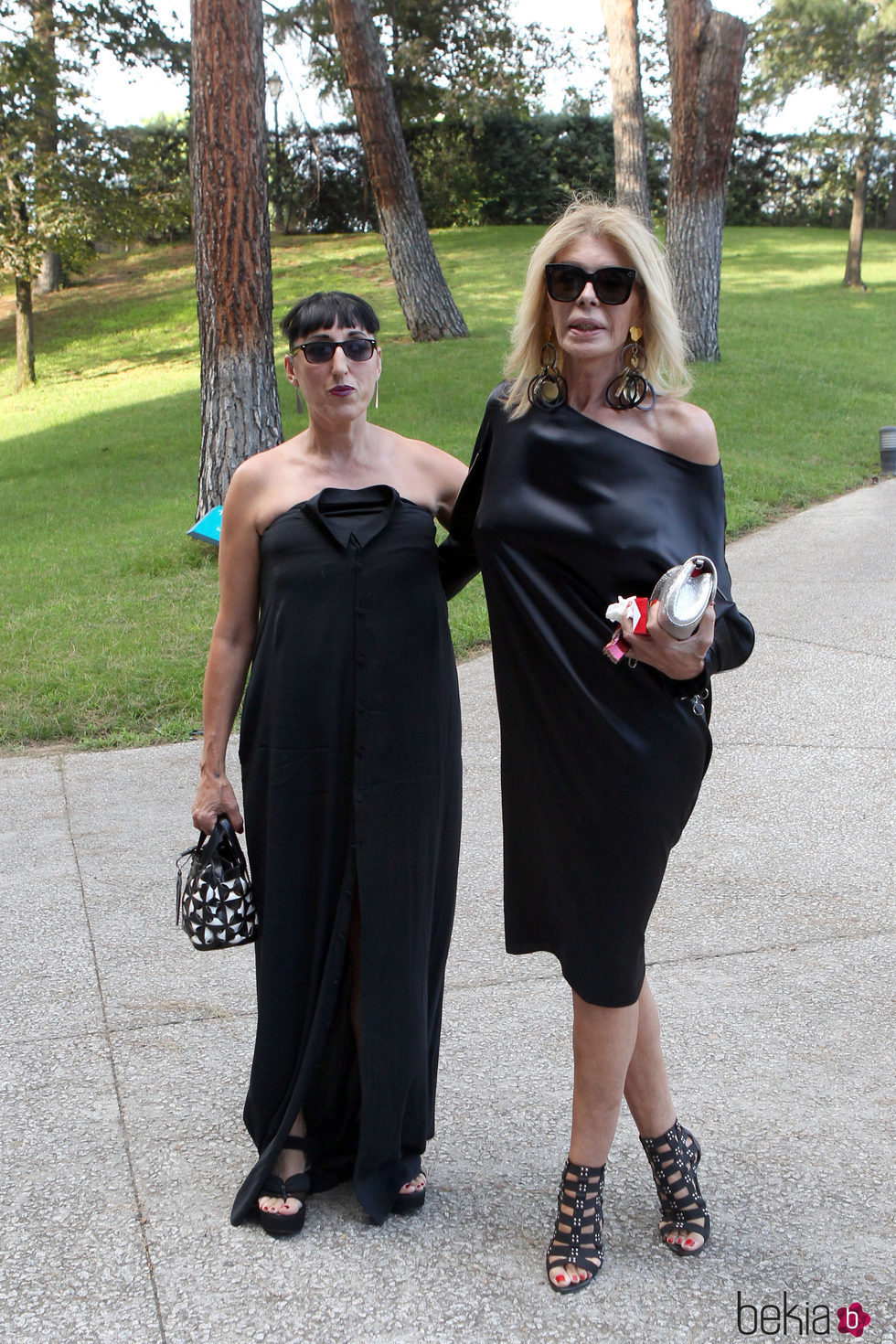 Rossy de Palma y Bibiana Fernández en el homenaje póstumo de David Delfín